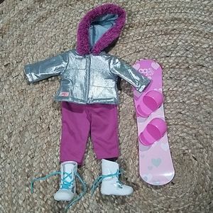 Our Generation 18" Doll Snowboard Set